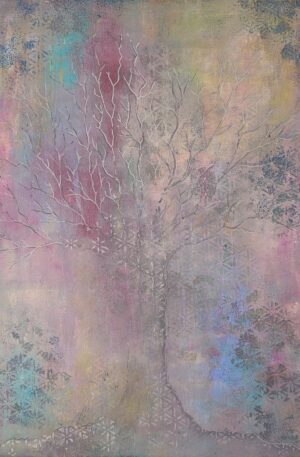 Šepot duhy, akryl na plátně, Marie Pápolová