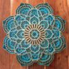 mandala akrylovými barvami