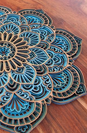 mandala akrylovými barvami