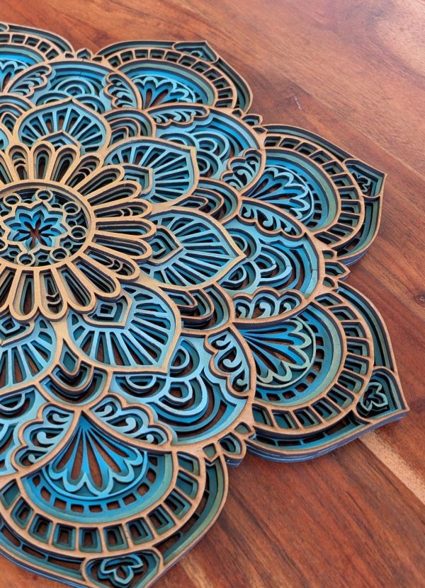 mandala akrylovými barvami