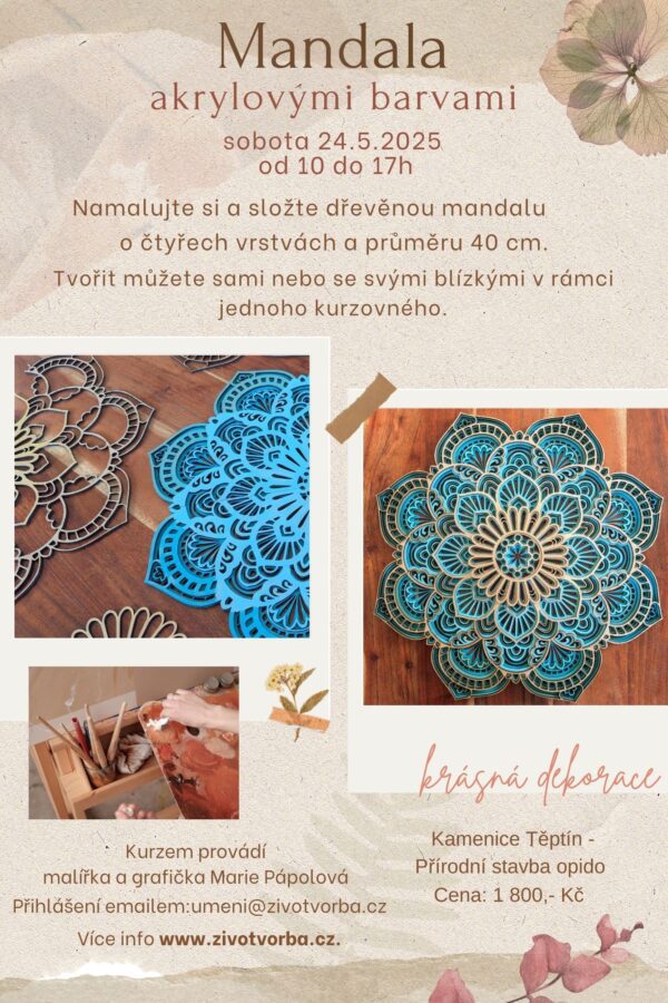 Mandala akrylovými barvami - Image 5