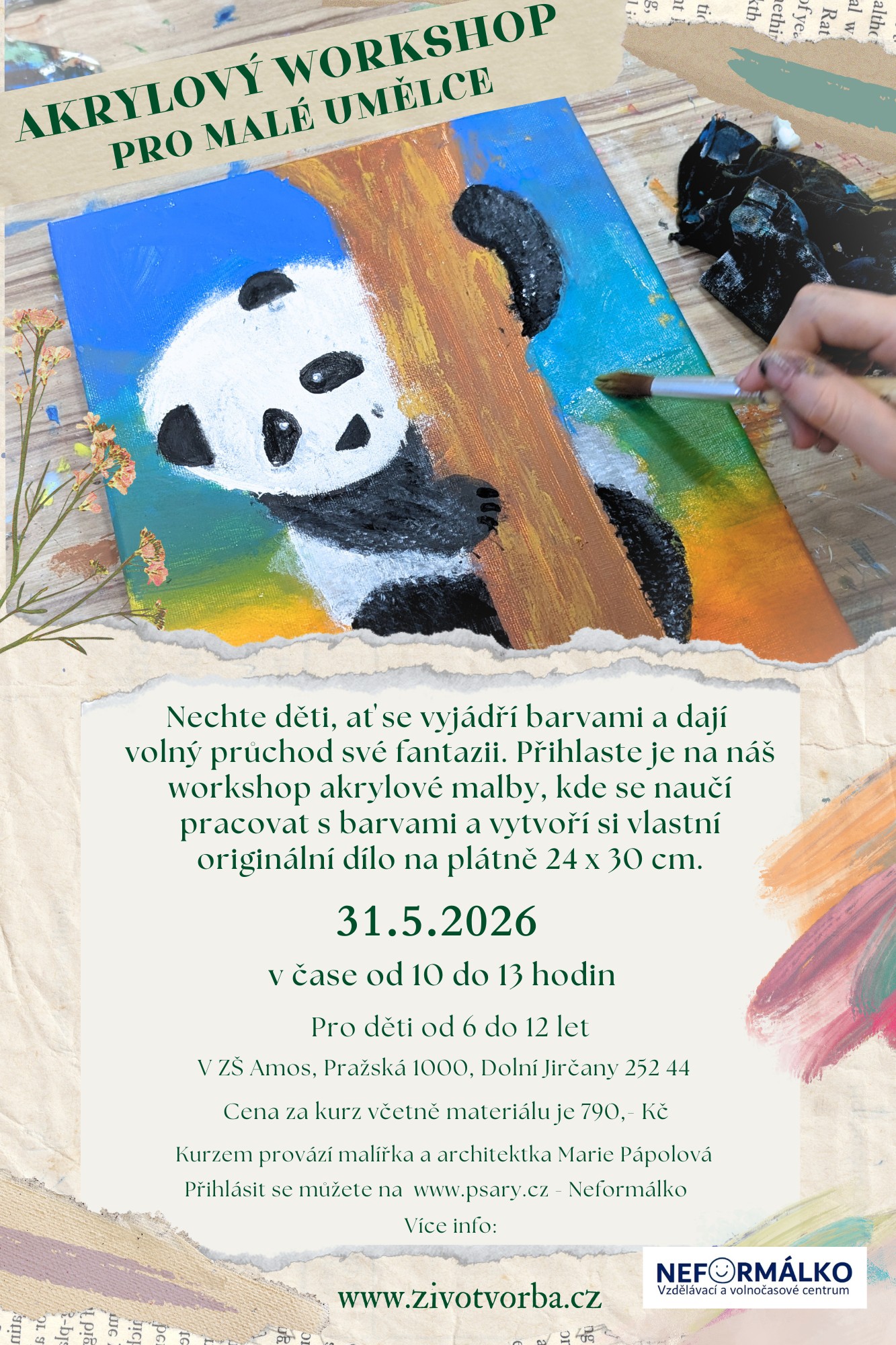 Akrylový workshop pro malé umělce 05/2026 - Obrázek 2