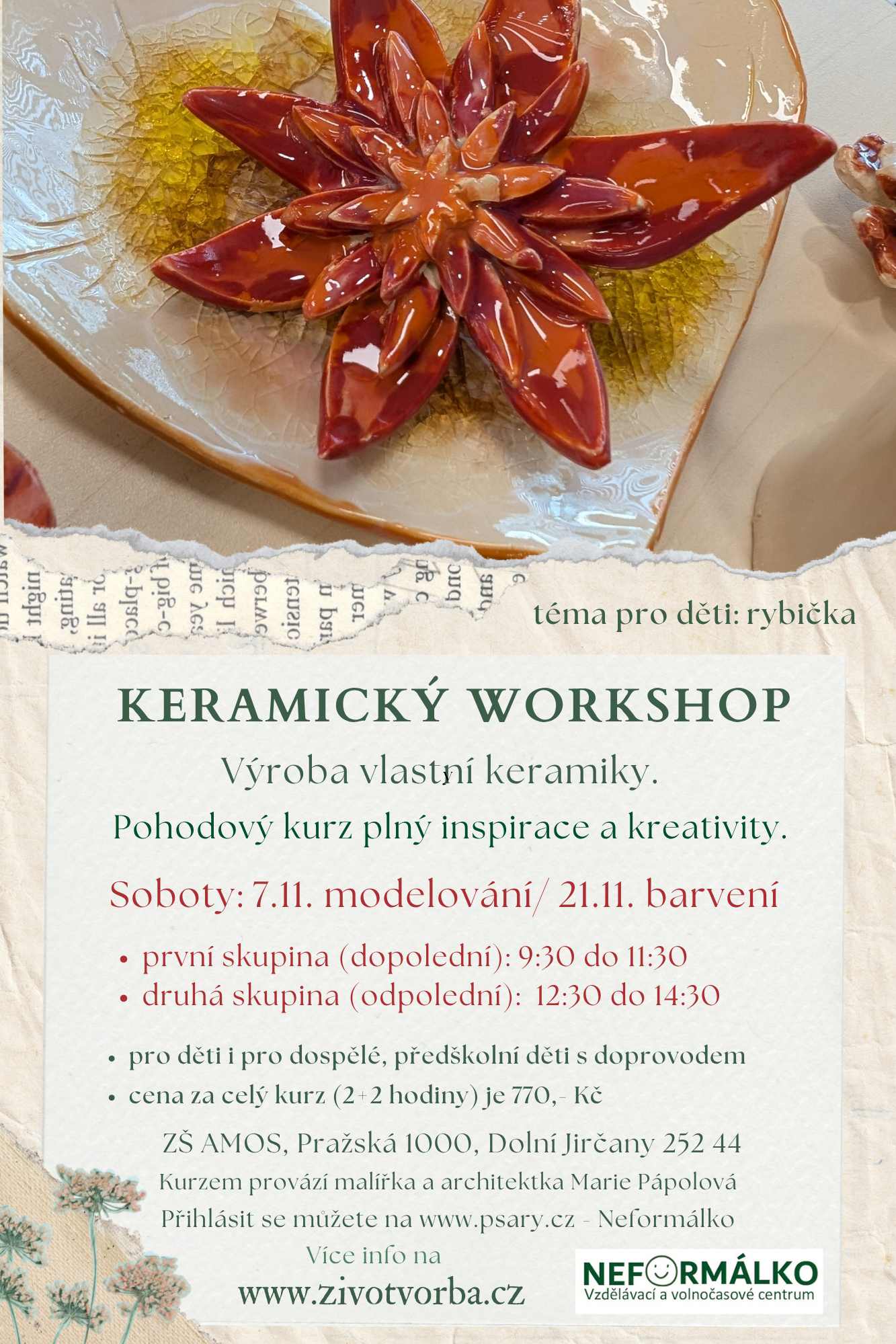 keramický workshop